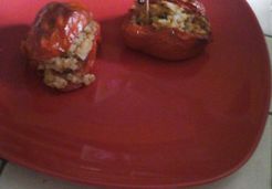 Tomates farcies au poisson et ail - Marie T.