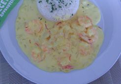 Crevettes à la crème au safran - Najwa N.