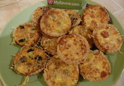 Petites quiches aux mini boudins - Sandrine H.