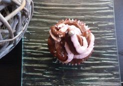 Cupcakes bicolores chocolat framboises - Alexandra A.