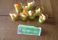 Verrine avocat crevette et saumon - Alwena L.