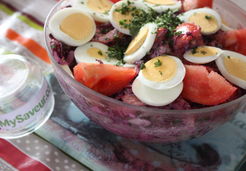 Salade de chou rouge et de tomates - Marina S.