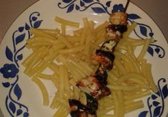 Brochettes poulet et courgette - Julie M.