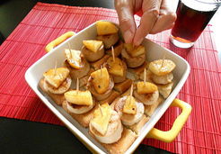 CANAPE DE BOUDIN BLANC AUX POMMES - Emilie G.