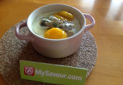 Oeufs cocotte aux champignons - Carine R.