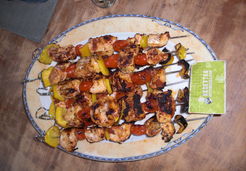 Brochettes de poulet à l'italienne - Lucie O.