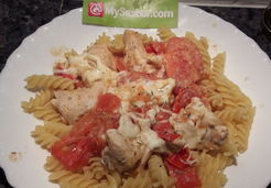 Poulet tomate mozza  - Isabelle T.