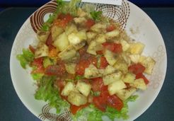 Salade pommes oranges et tomates - Yamna K.