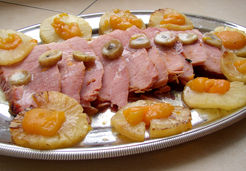 Jambon flambé aux trois fruits - Elisabeth N.