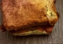 Croque cake poivron et saucisse  - Emilie S.