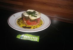 Tartare de palet Bjorg, tomate, pesto, mozarella - Christiane C.