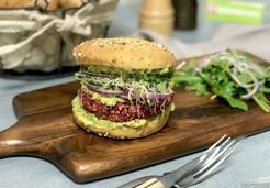 Le burger sans gluten au steak vegan  - LABELVIE