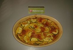 Clafoutis courgette et cheddar - Julie M.