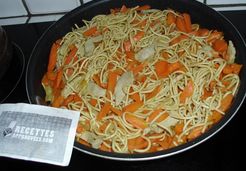 Nouilles chinoises au veau, carottes et gingembre - Myriam S.