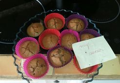 Muffins aux poires et à la pâte à tartiner  - Ourilie G.