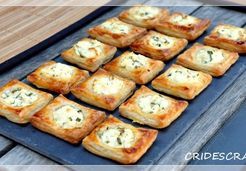 Carrés feuilletés au chèvre frais et aux herbes - Christine L.