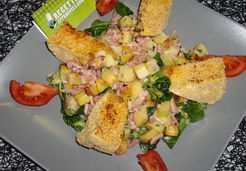 Salade gourmande au fromage pané - Jessica P.