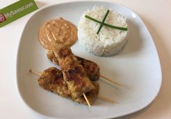 Poulet satay-sauce aux cacahuètes - Najwa N.