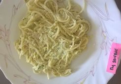 Spaghetti à la crème de courgette et au parmesan (Thermomix) - Emilie S.
