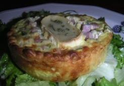 quiche individuelle courgette, chèvre et jambon  - Valerie M.