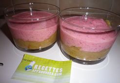 Verrine fraise et rhubarbe - Claudine G.