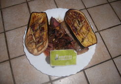 Aubergine grillée au basilic - Lucie O.