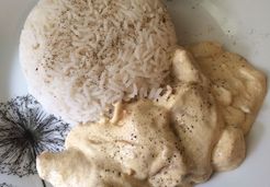 Escalope crème moutarde et riz - Blandine L.