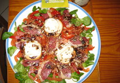 Carpaccio de coeurs de boeuf et magret en salade - Muriel M.