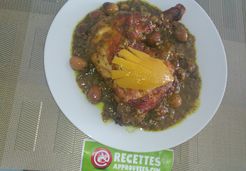 Tajine de poulet au citron confit et aux olives  - Najwa N.