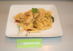 Penne au poulet et courgettes - Christele G.