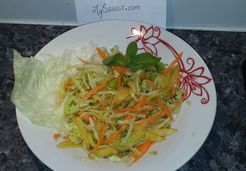 Salade salée de mangue à la menthe - Isabelle T.