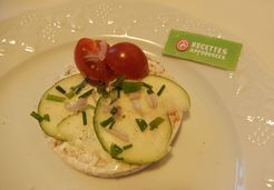 Crudités sur galette de riz - Raphaelle M.