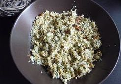 Salade de boulgour aux herbes, amandes et oeufs - Alexandra A.