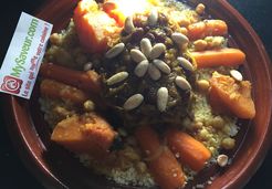 Couscous marocain sucré salé à l'agneau - Najwa N.