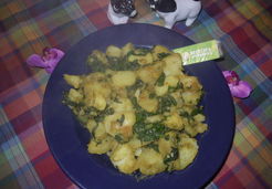 Curry de pommes de terre aux épinards - Marie T.