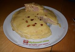 Gâteau de crêpes jambon crème - Myriam S.