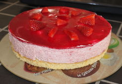 Bavarois à la fraise pour un cercle de 24 cm - Sabrina S.