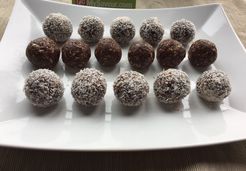 Boules d'énergie aux dattes, fruits secs et coco - Najwa N.