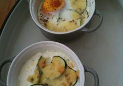 Oeuf cocotte courgette et comté - Patricia R.