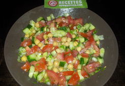 Salade de légumes aux pois chiches - Najwa N.