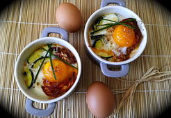 Oeufs cocotte aux courgettes - Marina S.