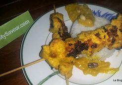 Brochettes de poulet satay - Catalina L.