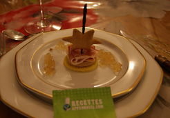 canapé au jambon de bayonne,foie gras et pommes - Valérie K.