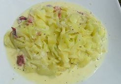 Tagliatelles de courgettes au bacon - Vanessa R.