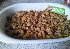 Crumble pomme, mangue, amandes (avec les Pommes Ariane) - Mélanie B.