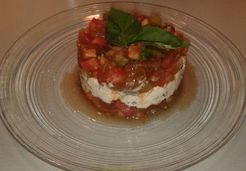 Tartare de tomates, chèvre et tomates séchées - Julie M.