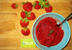 Compote de fraise à la menthe - Adeline A.