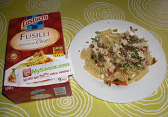 Fusilli julienne de légumes et poulet - Marie-Pierre L.