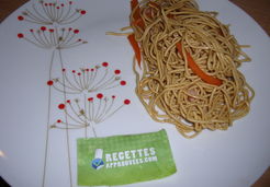 Nouilles chinoises pour lapins carnivores - Elodie P.
