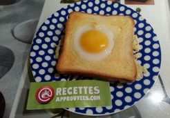 Croque-monsieur décoré d'un oeuf au four - CELINE K.